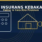 Pemilik rumah mengira kos insurans kebakaran dengan kalkulator dan dokumen polisi
